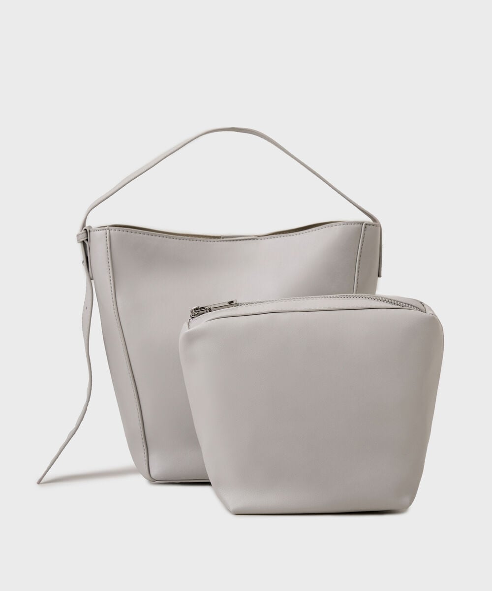 Taupe Shoulder Bag — Sapphire