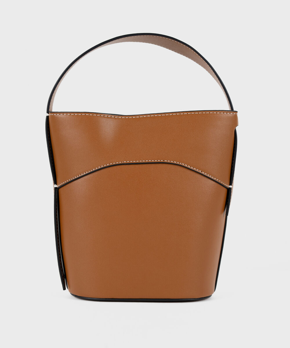 Brown Bucket Bag — Sapphire view 3