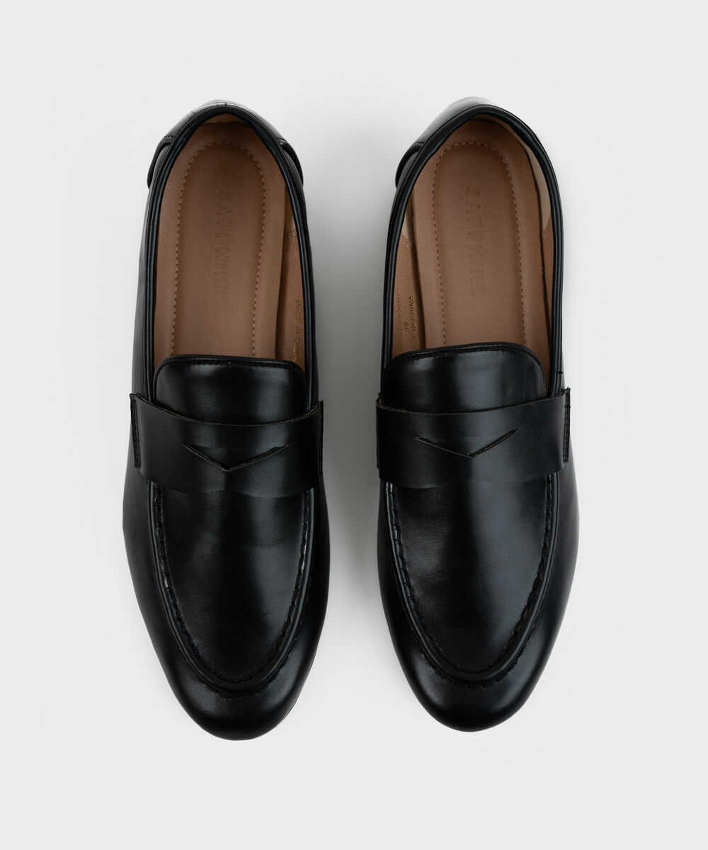 BLACK PENNY LOAFERS — Sapphire view 3