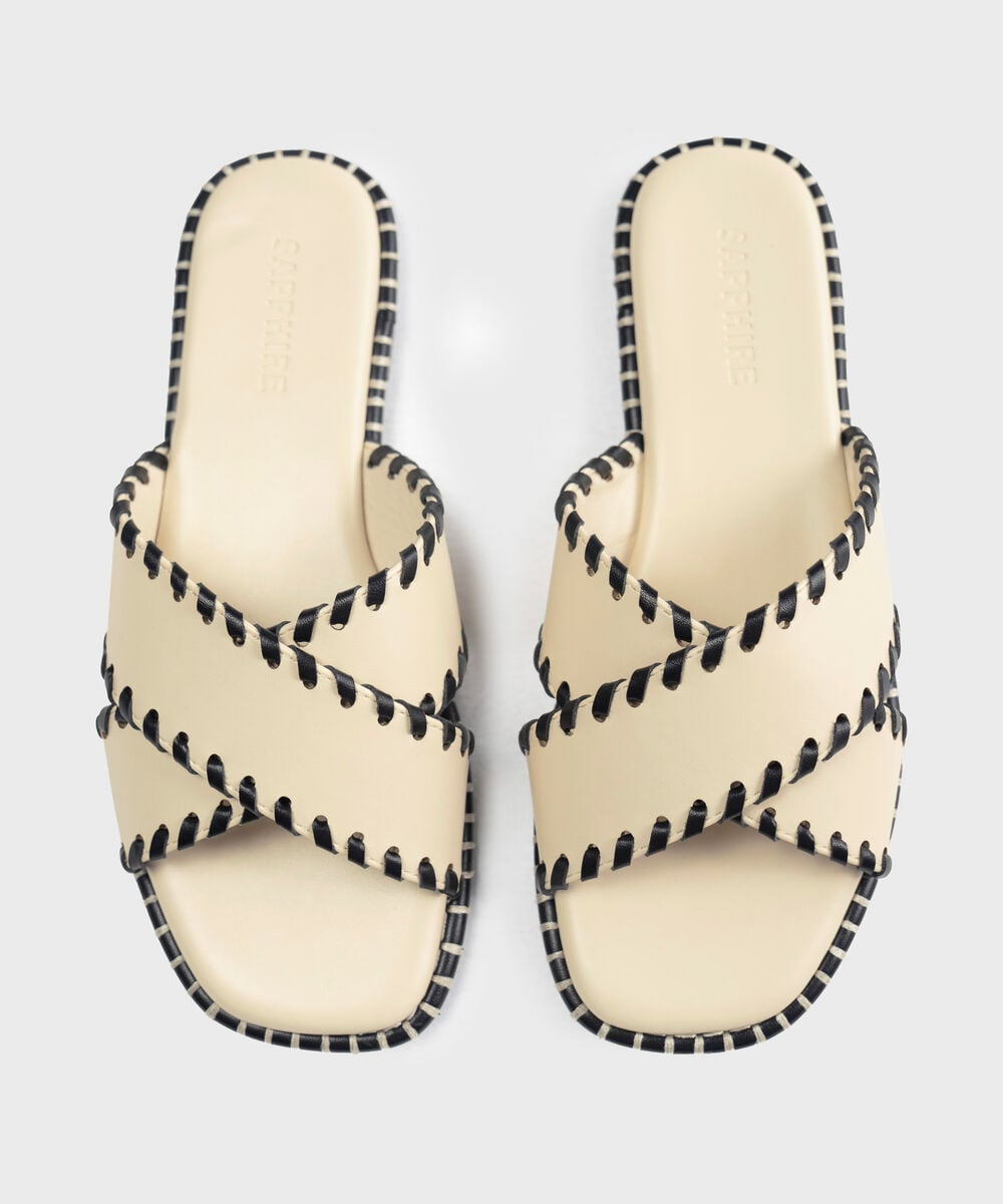 OFF WHITE SANDALS — Sapphire view 3