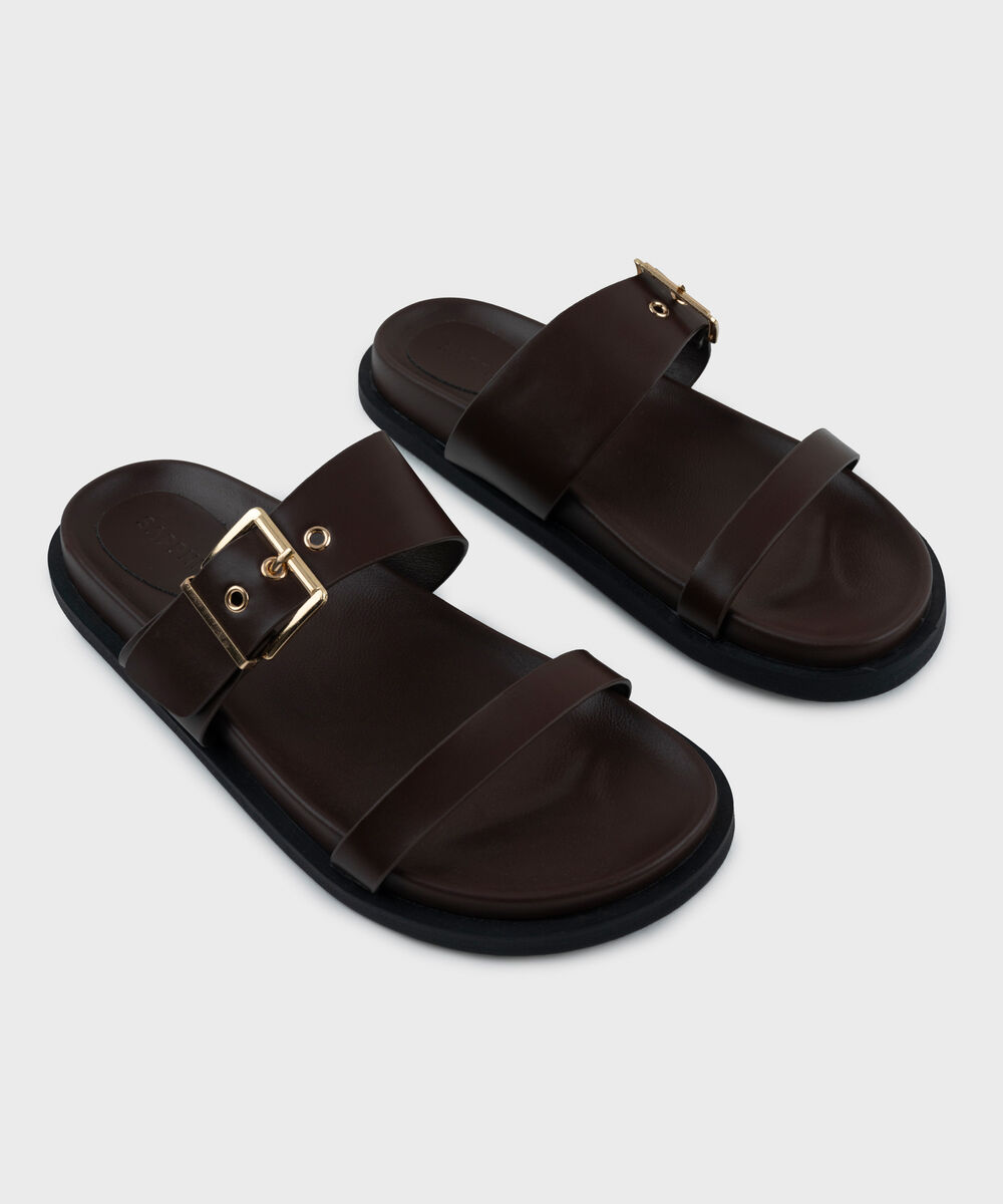 Animal Print Sandals — Sapphire view 3