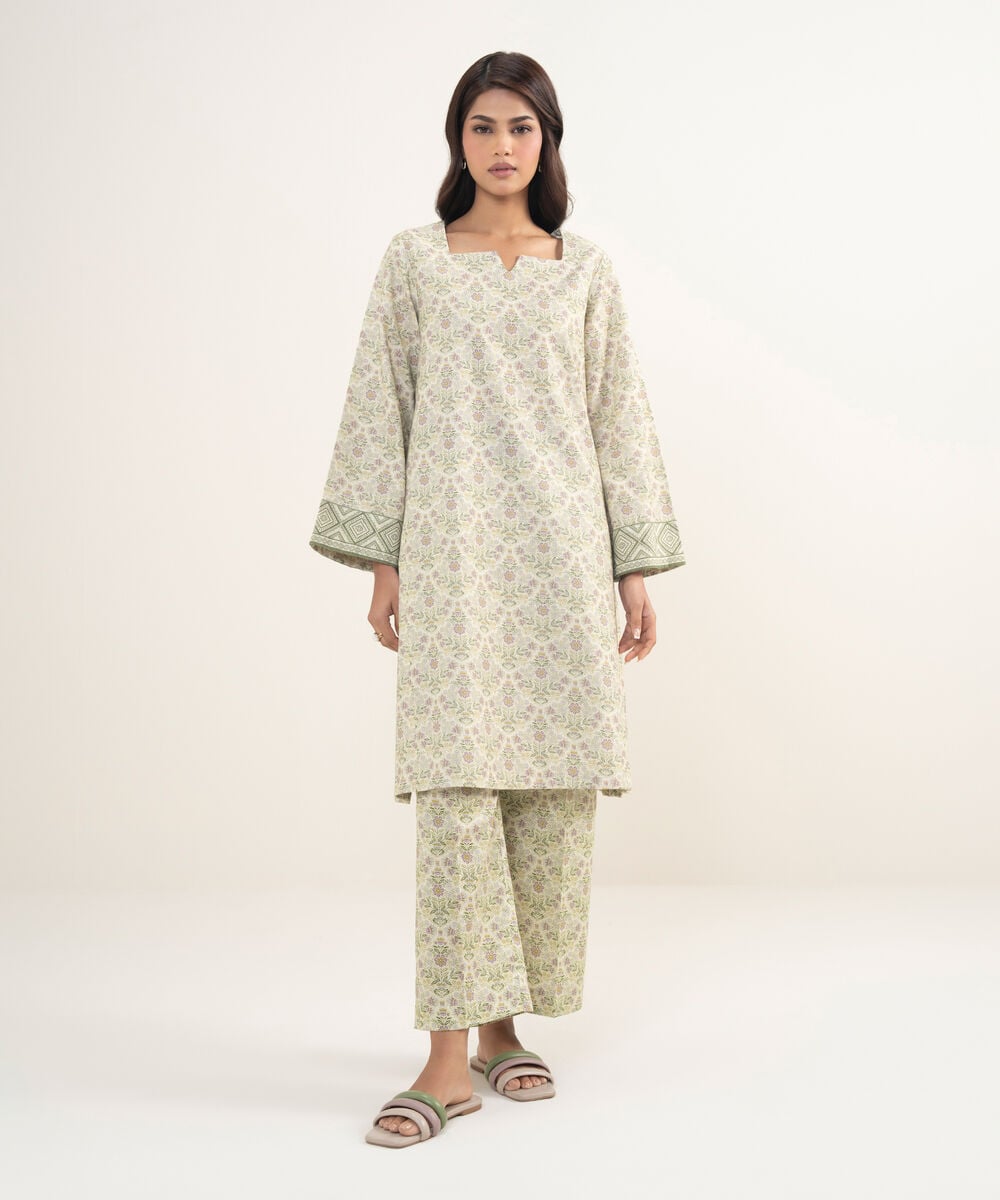 2 Piece - Printed Twill Suit — Sapphire view 3