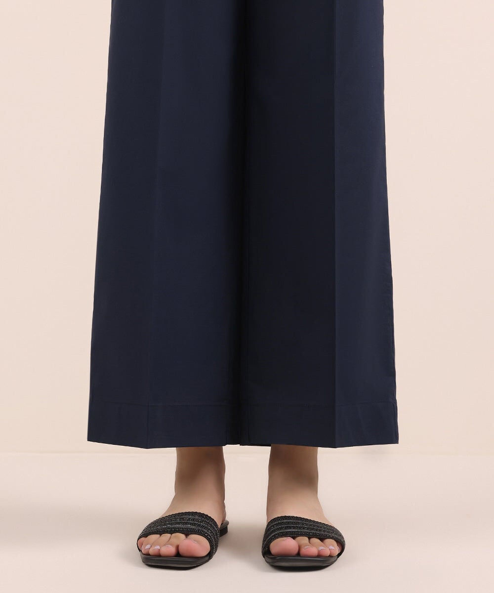 Solid Cambric Culottes — Sapphire