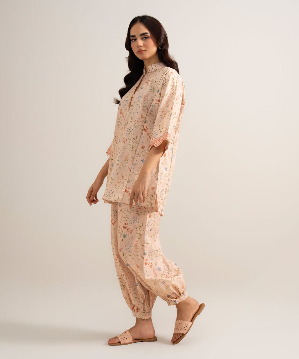 2 Piece - Printed Lawn Suit — Sapphire view 3