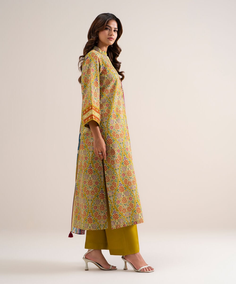 3 Piece - Printed Lawn Suit — Sapphire view 3