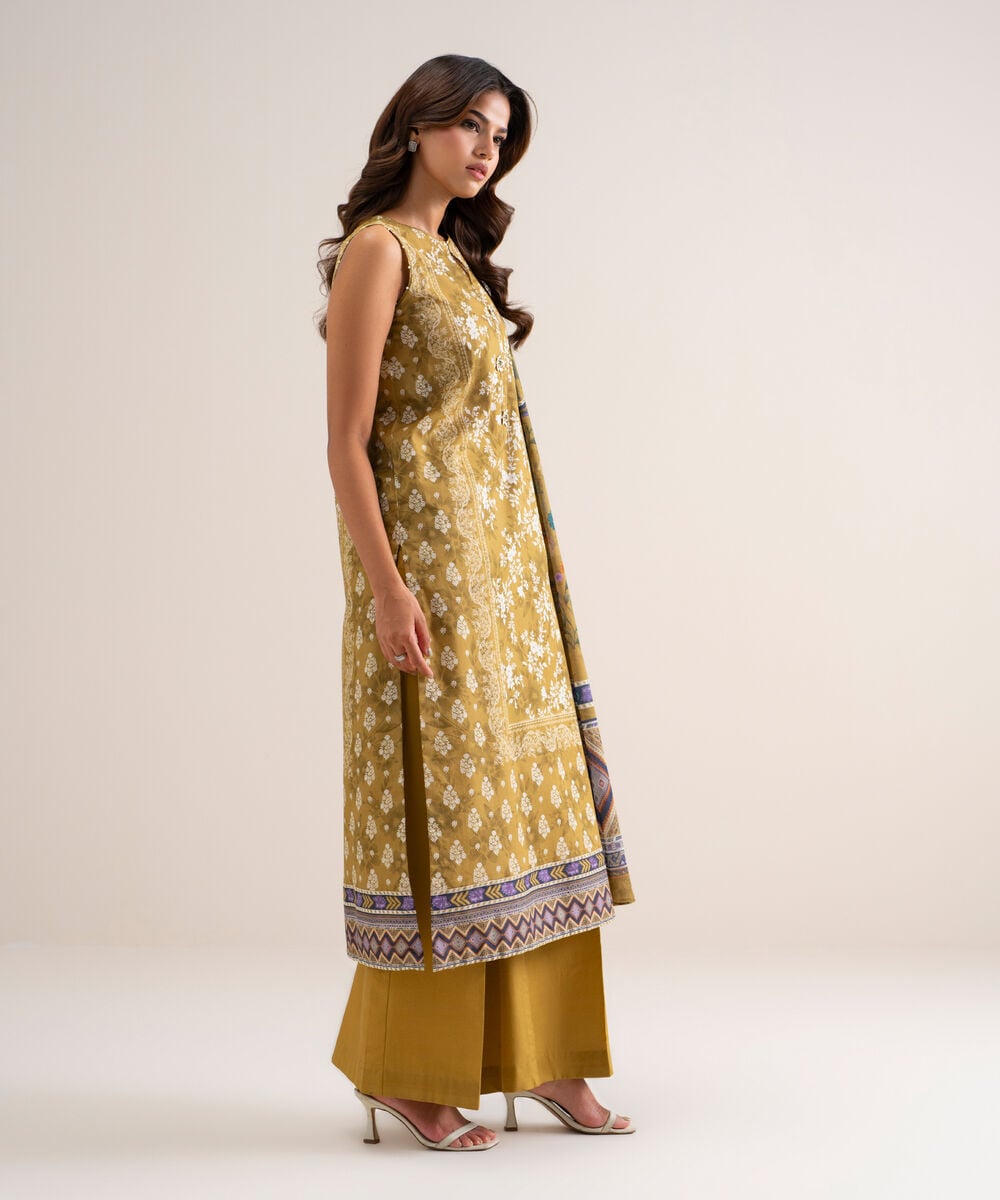 3 Piece - Printed Lawn Suit โ Sapphire view 3
