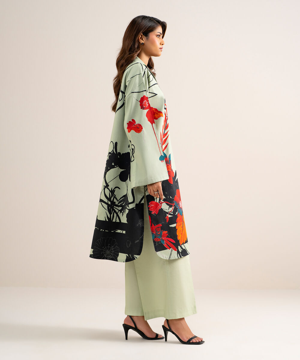 2 Piece - Printed Lawn Suit — Sapphire view 3