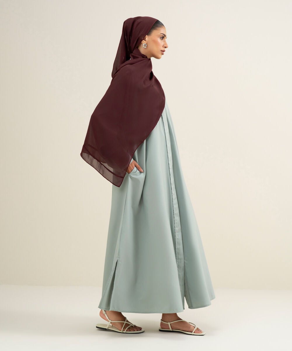 Raglan Abaya — Sapphire view 3