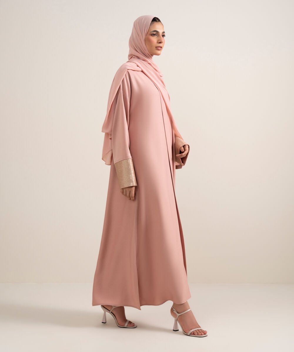 Sequin Embellished Abaya Set โ Sapphire view 3