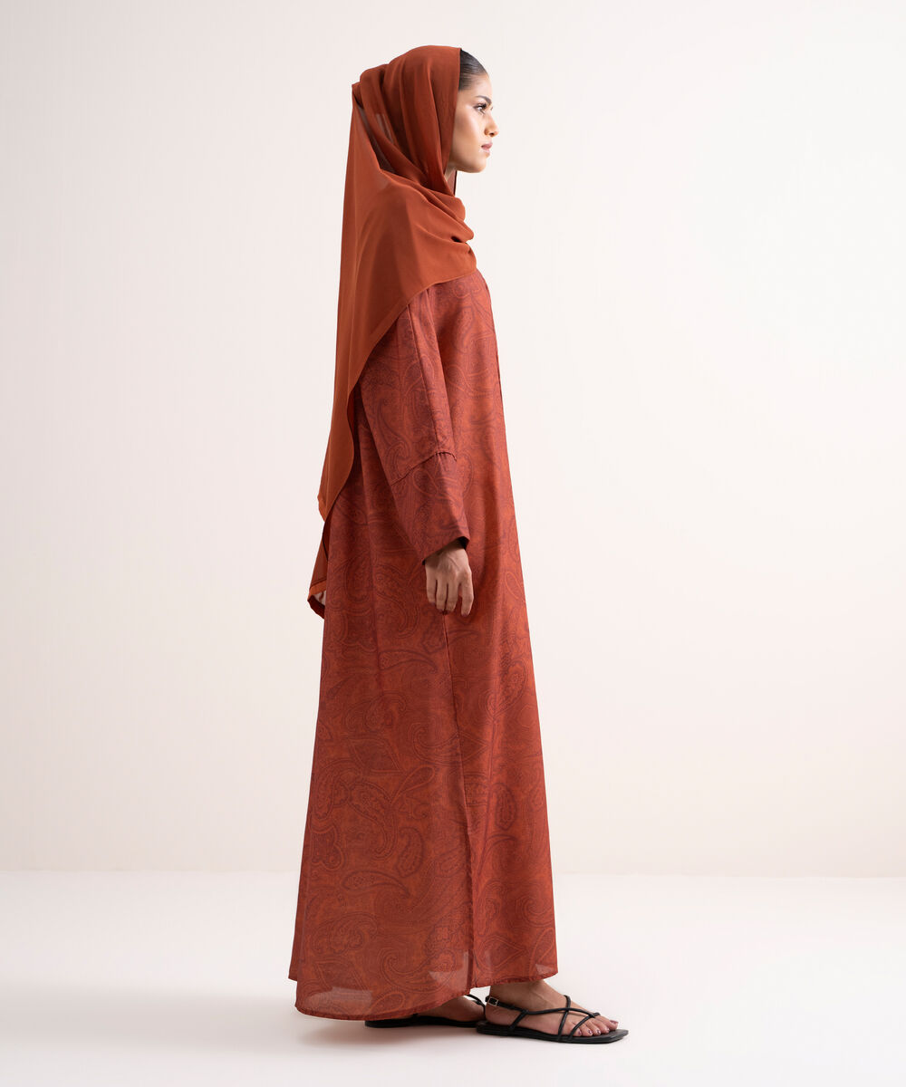 Printed Abaya Set — Sapphire view 3