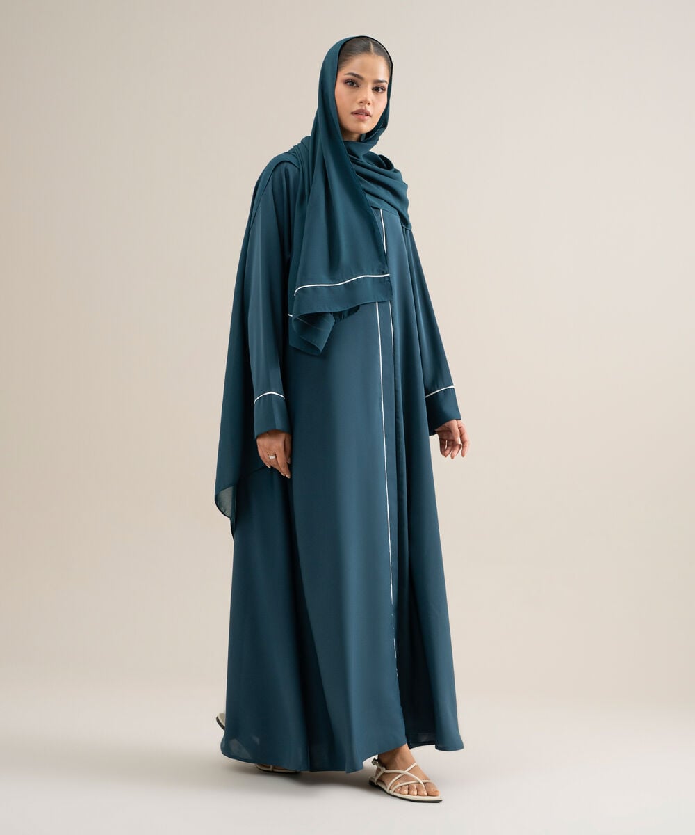 Raglan Abaya Set — Sapphire view 3