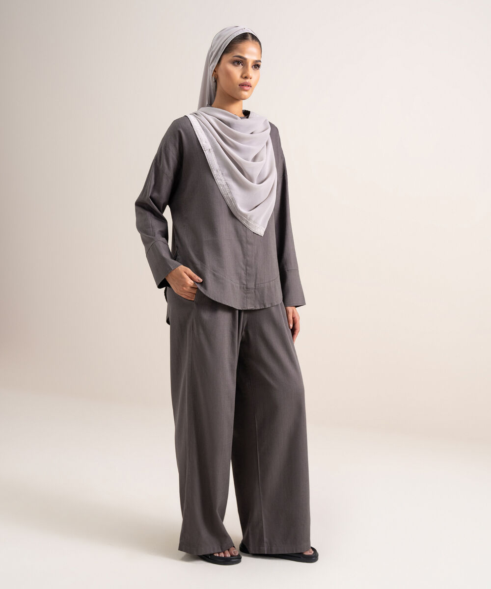 Basic Hijab — Sapphire view 3