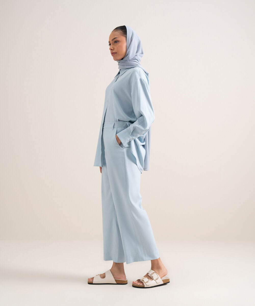 Straight-Leg Pants โ Sapphire view 3