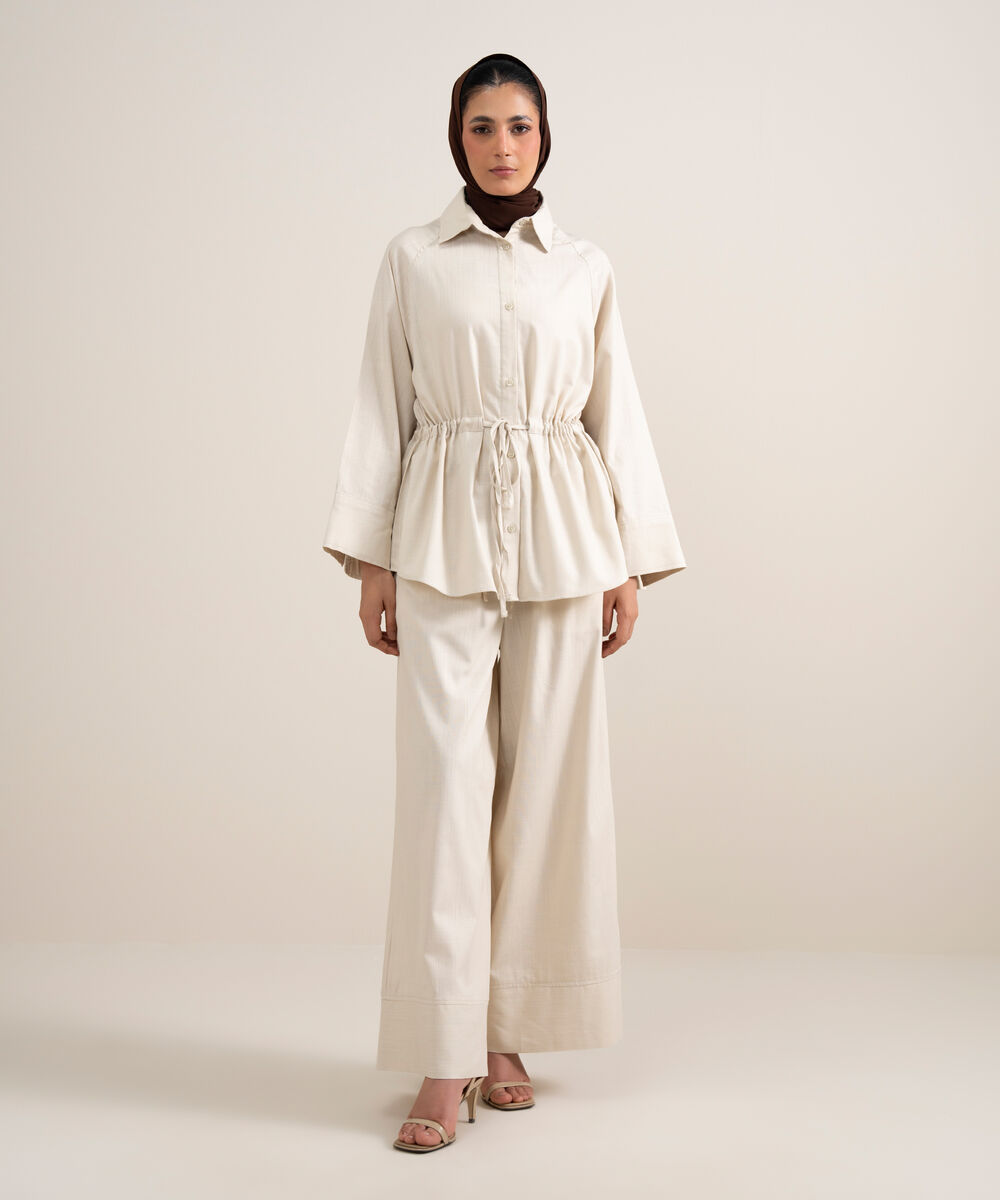 Wide-Leg Culottes — Sapphire view 3