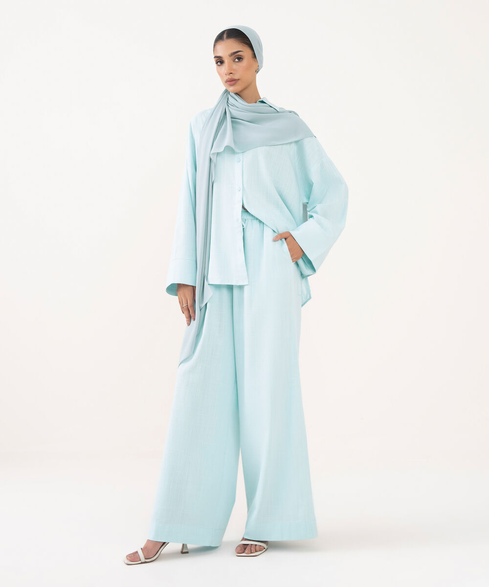 Wide Leg Trousers โ Sapphire view 3