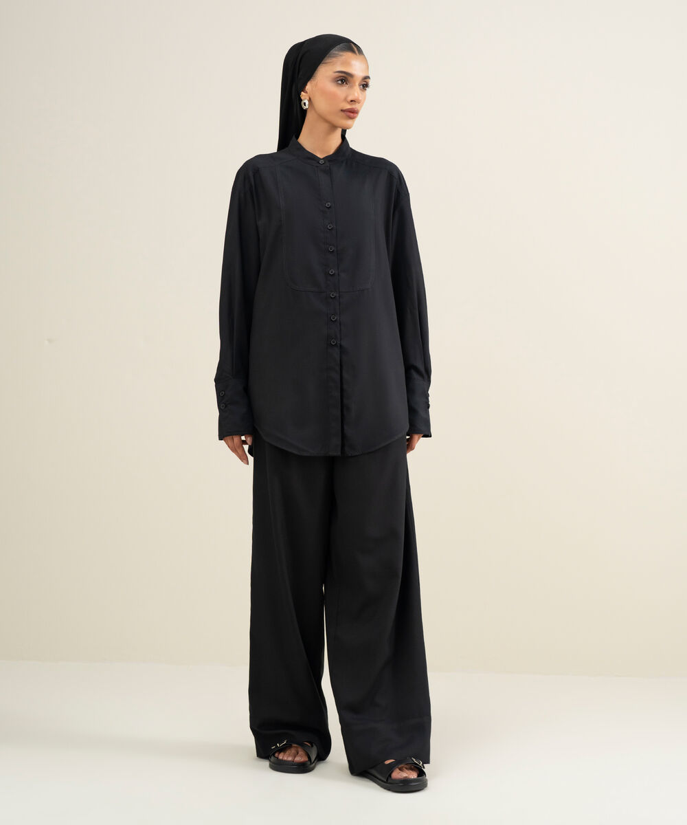 Button Down Top — Sapphire view 3