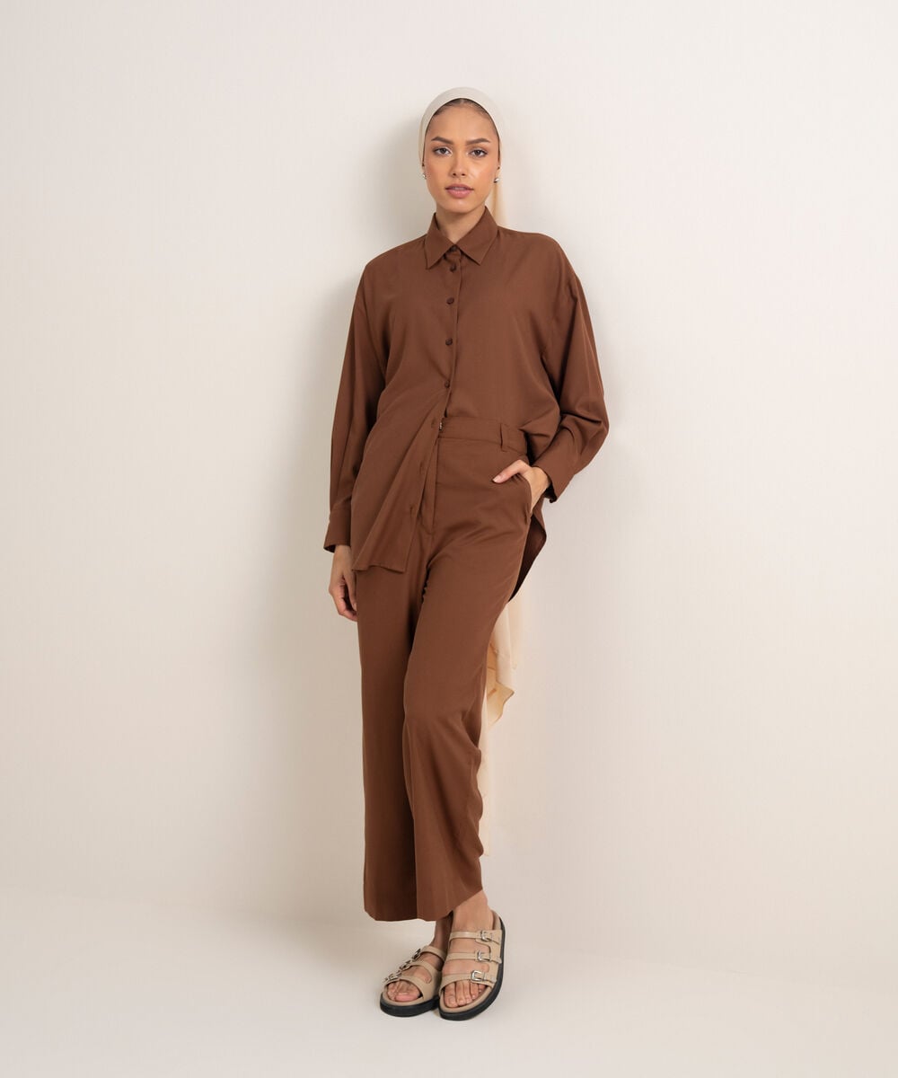 Button Down Top — Sapphire view 3