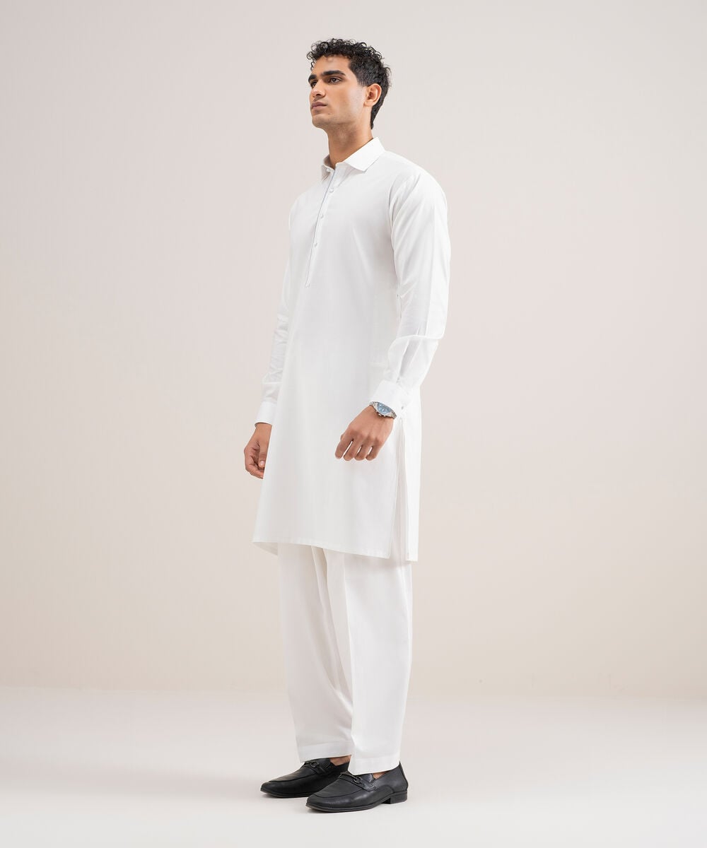 Premium Cotton Dobby Suit โ Sapphire view 3