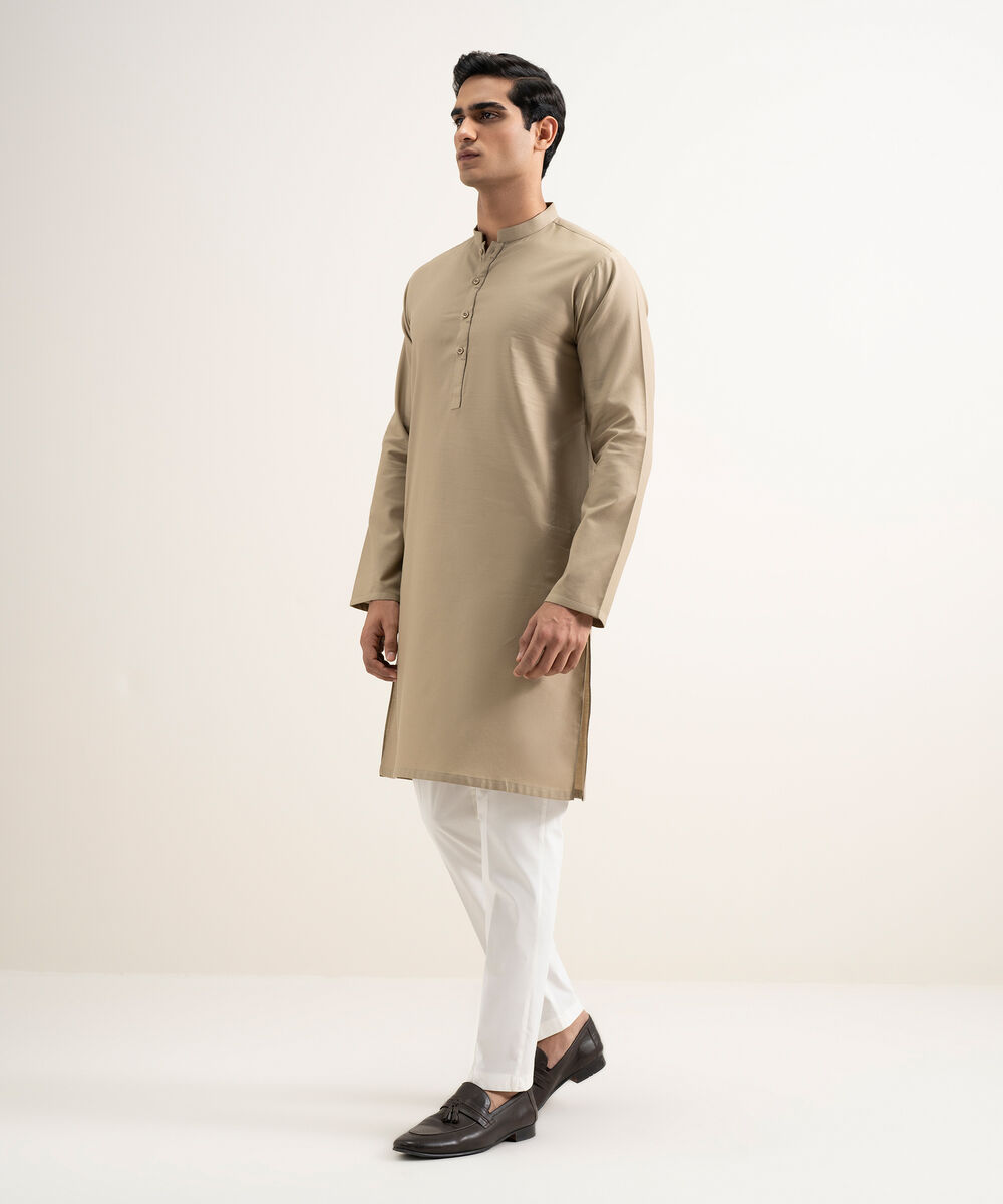 Cotton Jacquard Kurta โ Sapphire view 3
