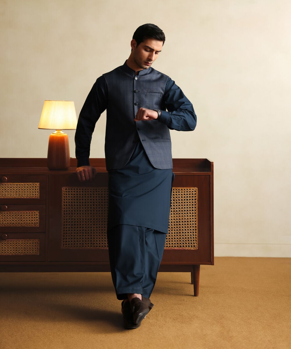 Premium Suiting Waistcoat โ Sapphire view 3
