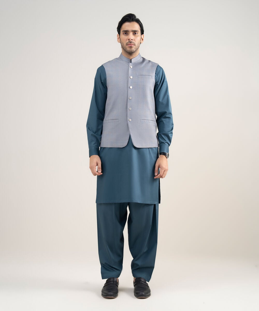 Premium Suiting Waistcoat โ Sapphire view 3