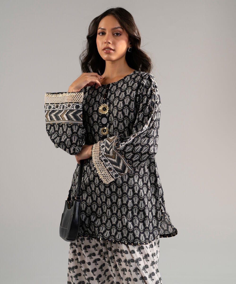 Printed Voile Dupatta โ Sapphire view 3