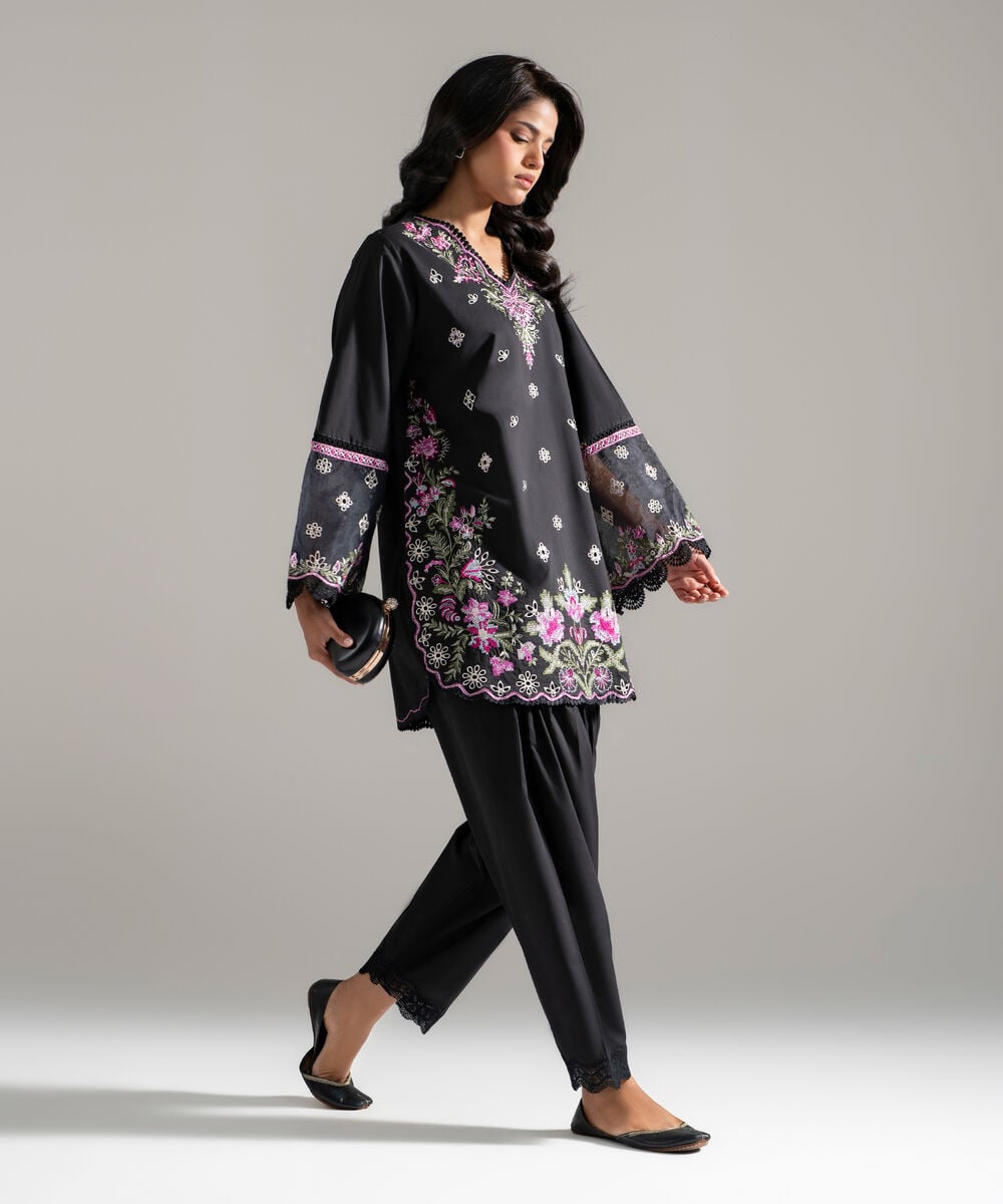 2 Piece - Embroidered Lawn Suit โ Sapphire view 3