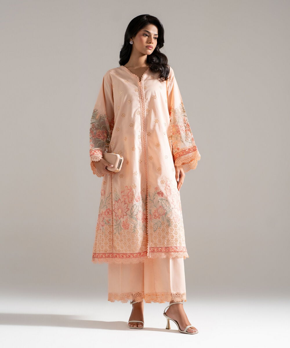 2 Piece - Embroidered Lawn Suit โ Sapphire view 3