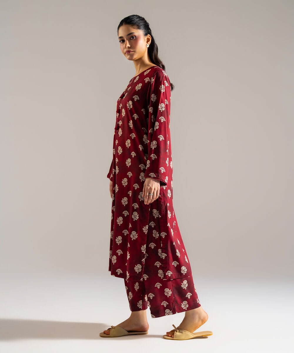 2 Piece - Printed Arabic Lawn Suit โ Sapphire view 3