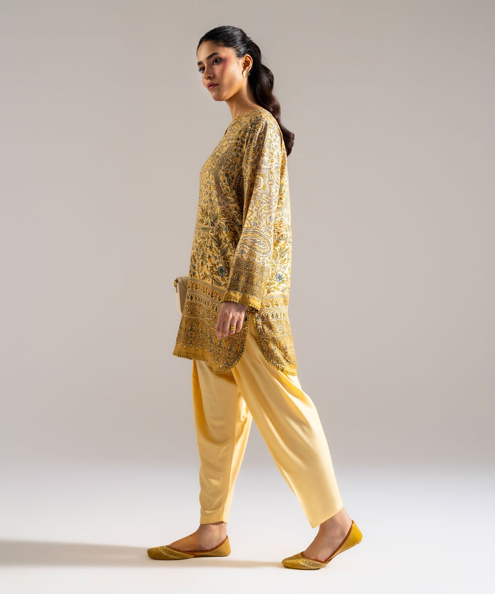 2 Piece - Printed Arabic Lawn Suit โ Sapphire view 3