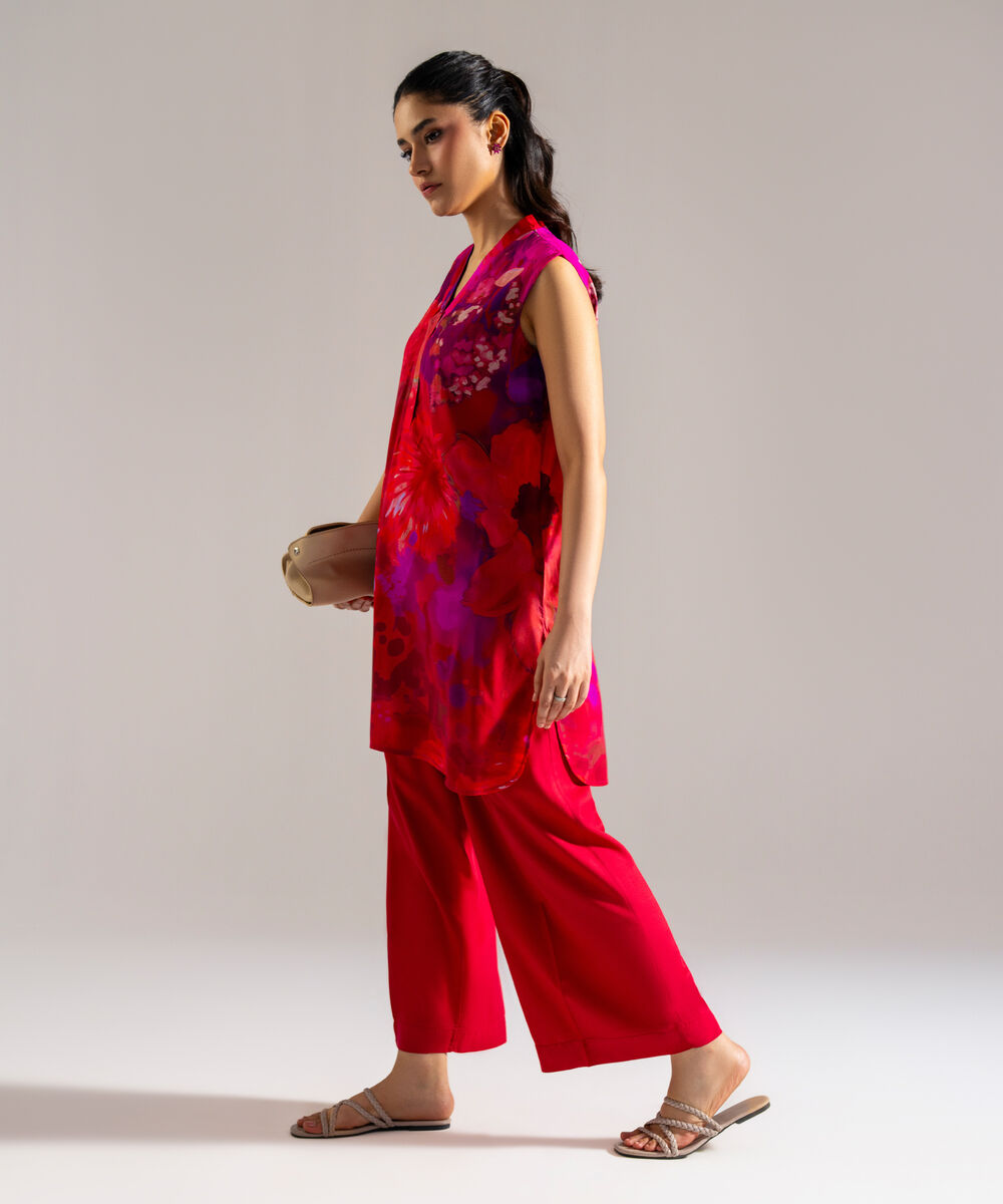 2 Piece - Printed Arabic Lawn Suit — Sapphire view 3