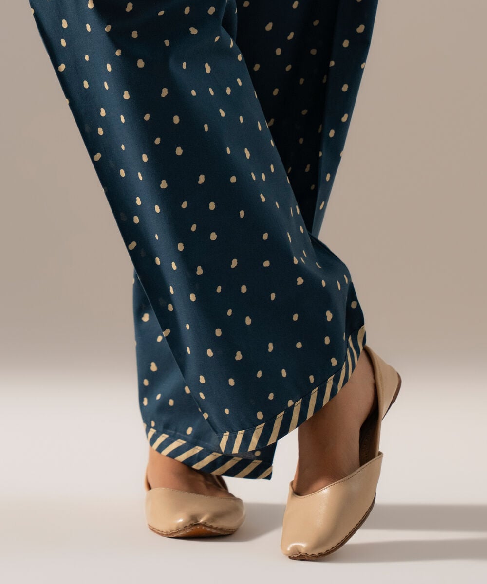 Printed Cambric Shalwar — Sapphire view 3