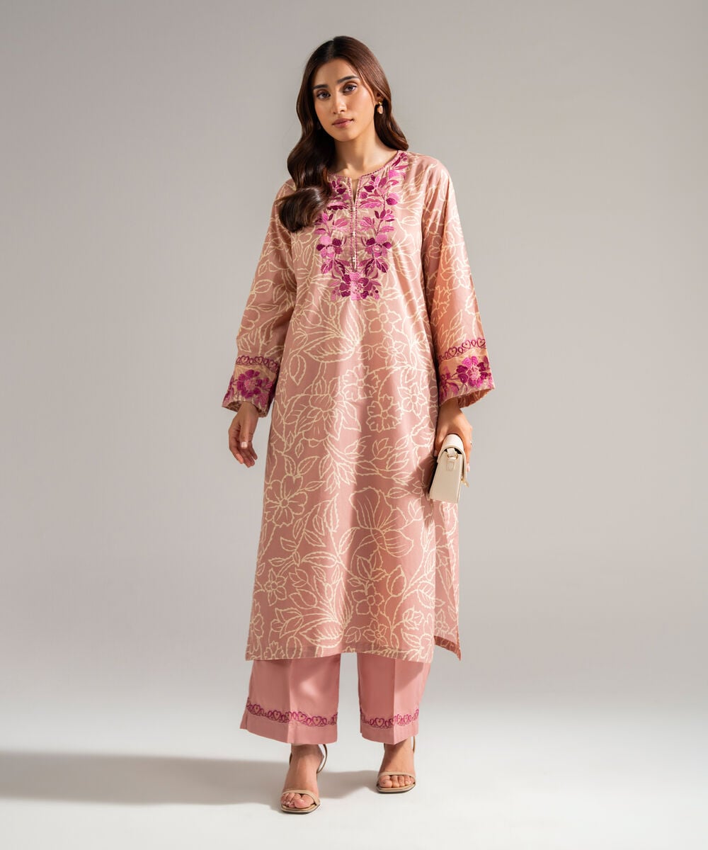 2 Piece - Embroidered Lawn Suit โ Sapphire view 3