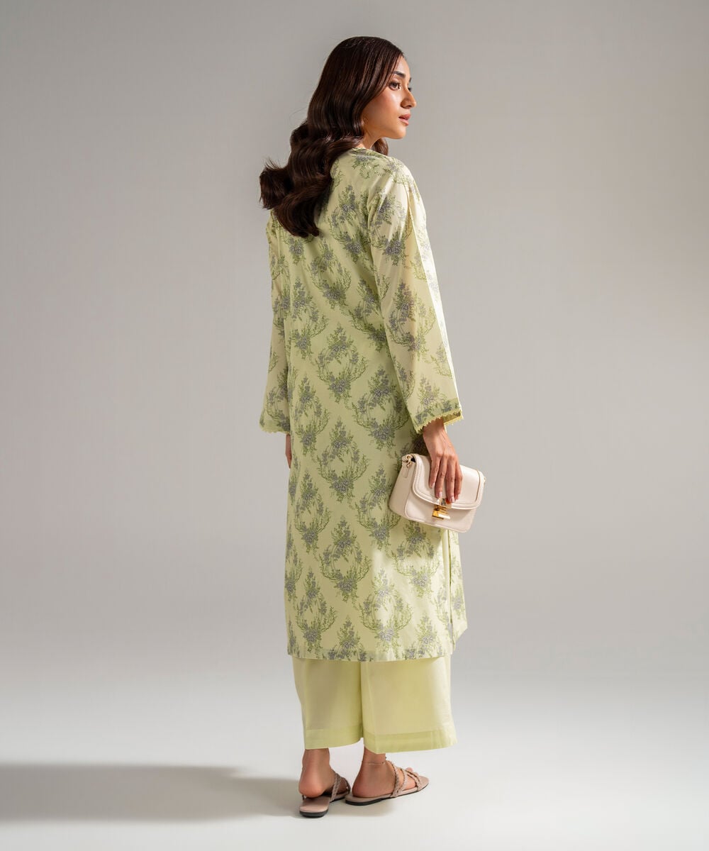 2 Piece - Embroidered Lawn Suit — Sapphire view 3