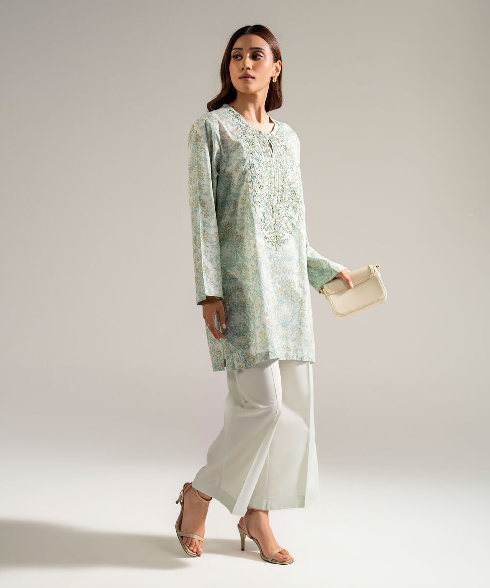 2 Piece - Embroidered Lawn Suit โ Sapphire view 3