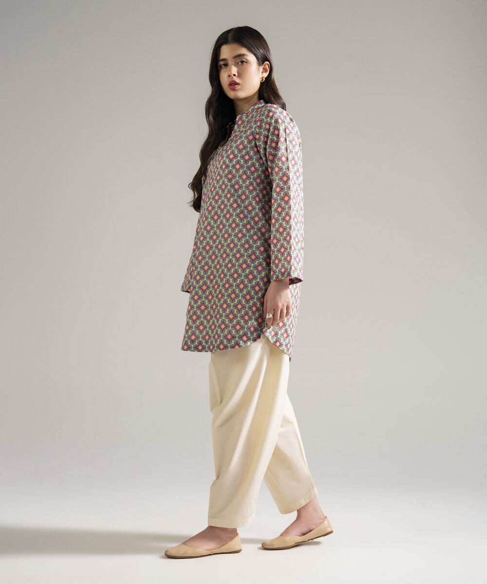 2 Piece - Printed Cambric Suit โ Sapphire view 3