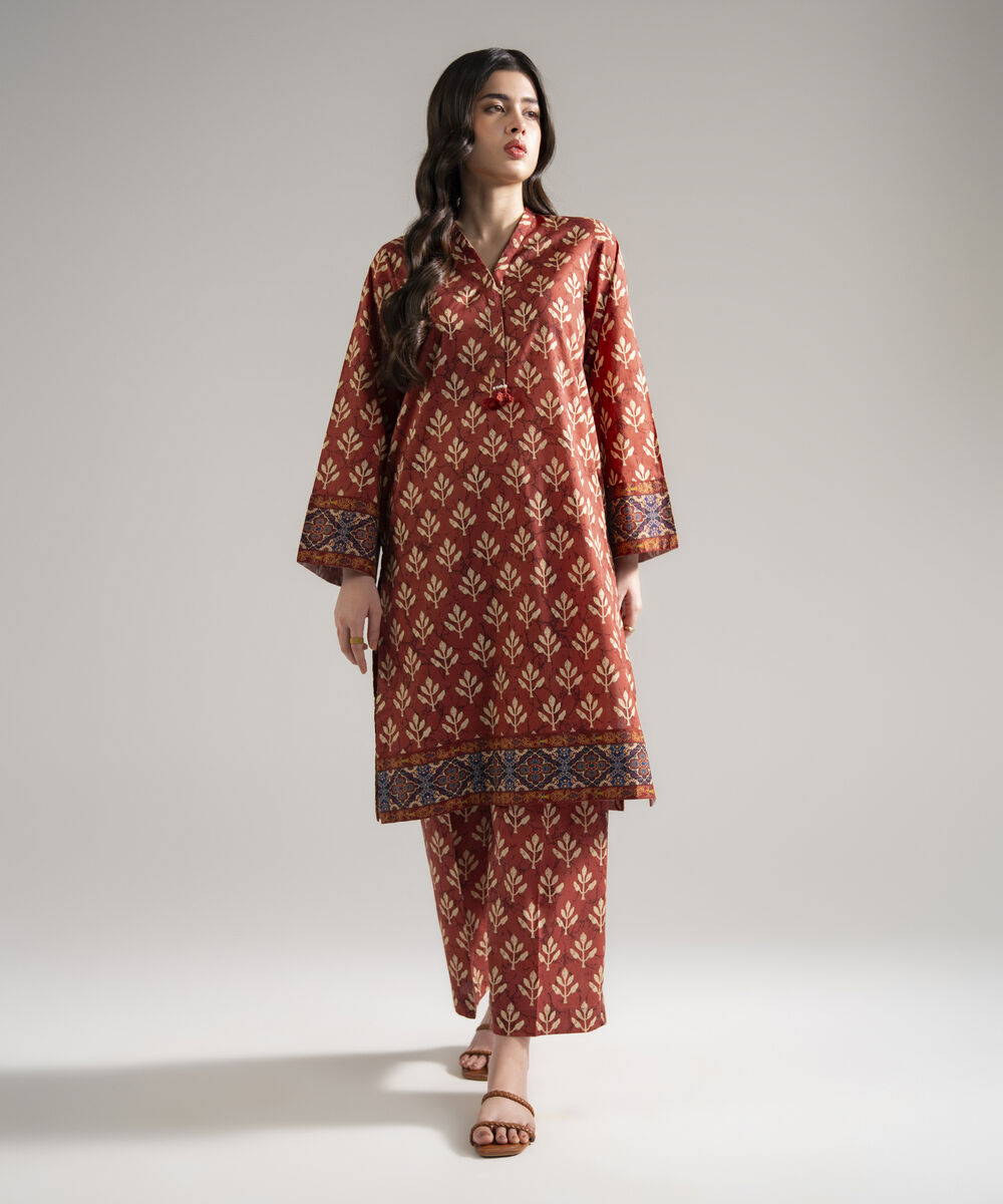 2 Piece - Printed Lawn Suit — Sapphire view 3