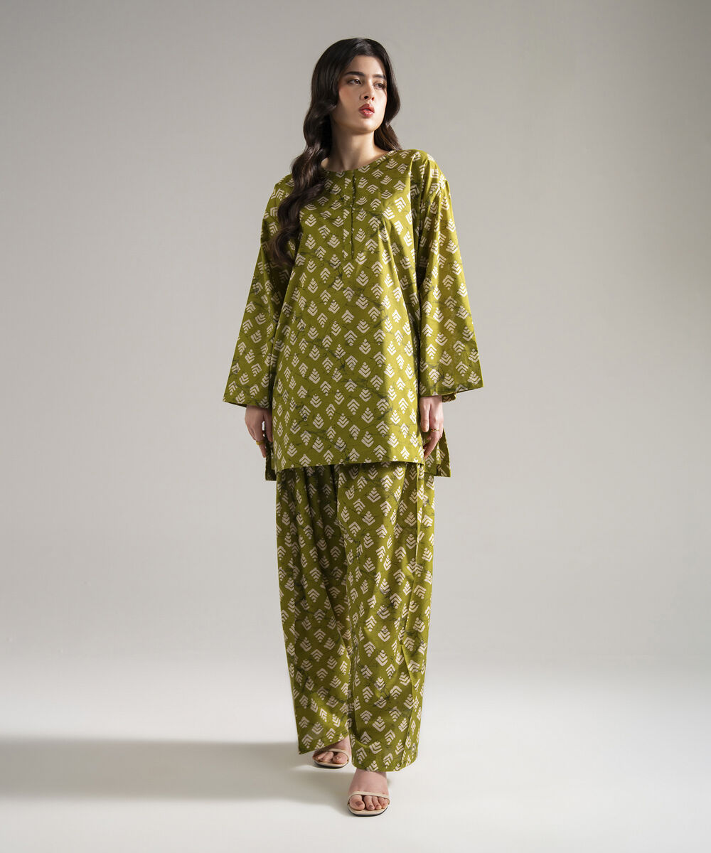 2 Piece - Printed Lawn Suit โ Sapphire view 3