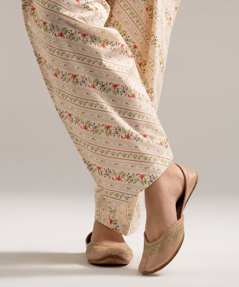 Printed Lawn Shirt — Sapphire