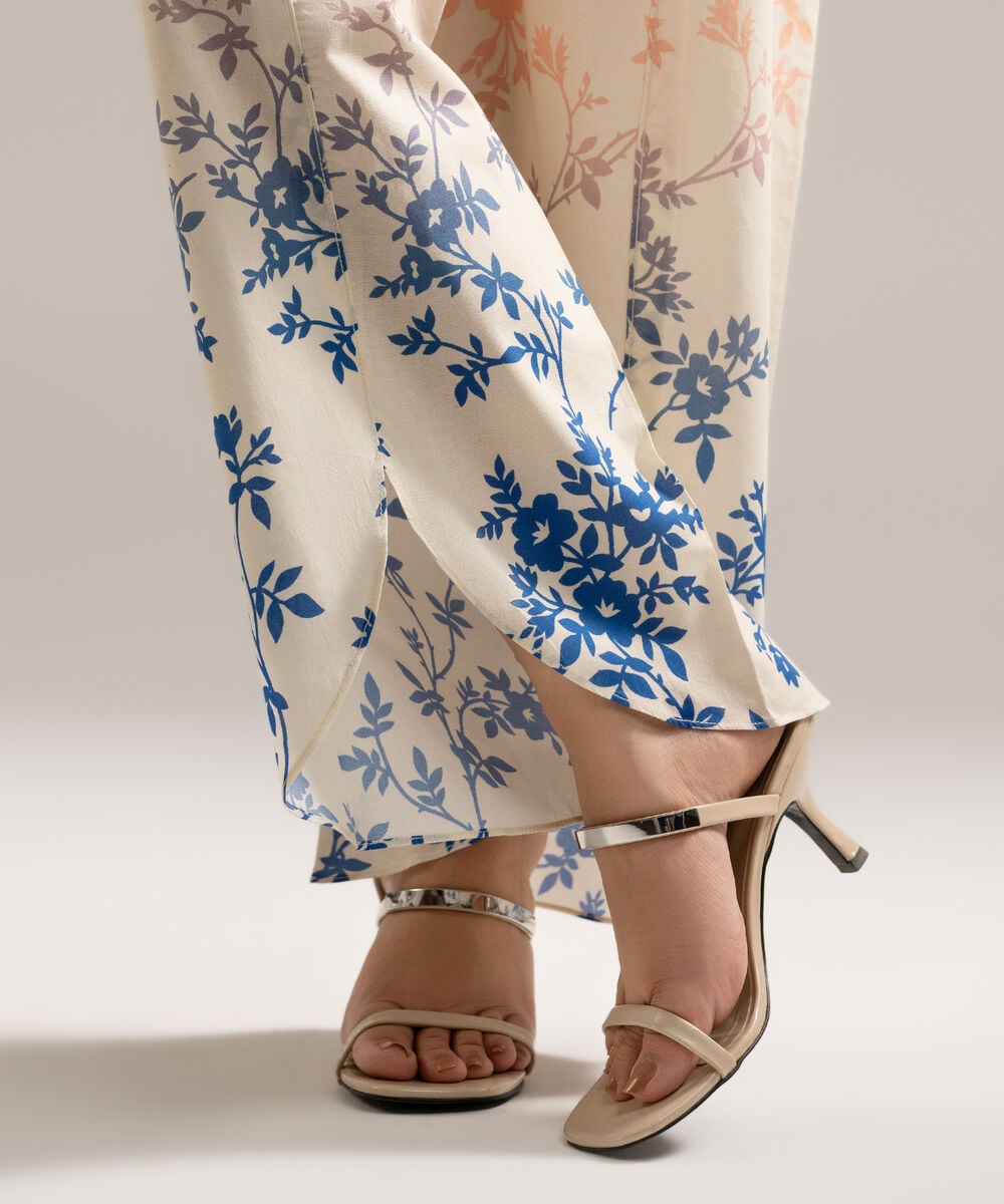 Embroidered Lawn Shirt โ Sapphire view 3