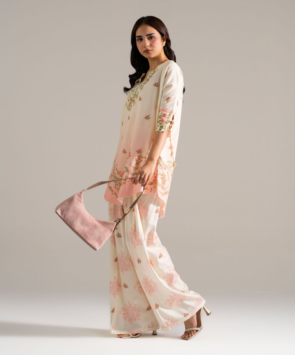2 Piece - Printed Cotton Viscose Suit โ Sapphire view 3