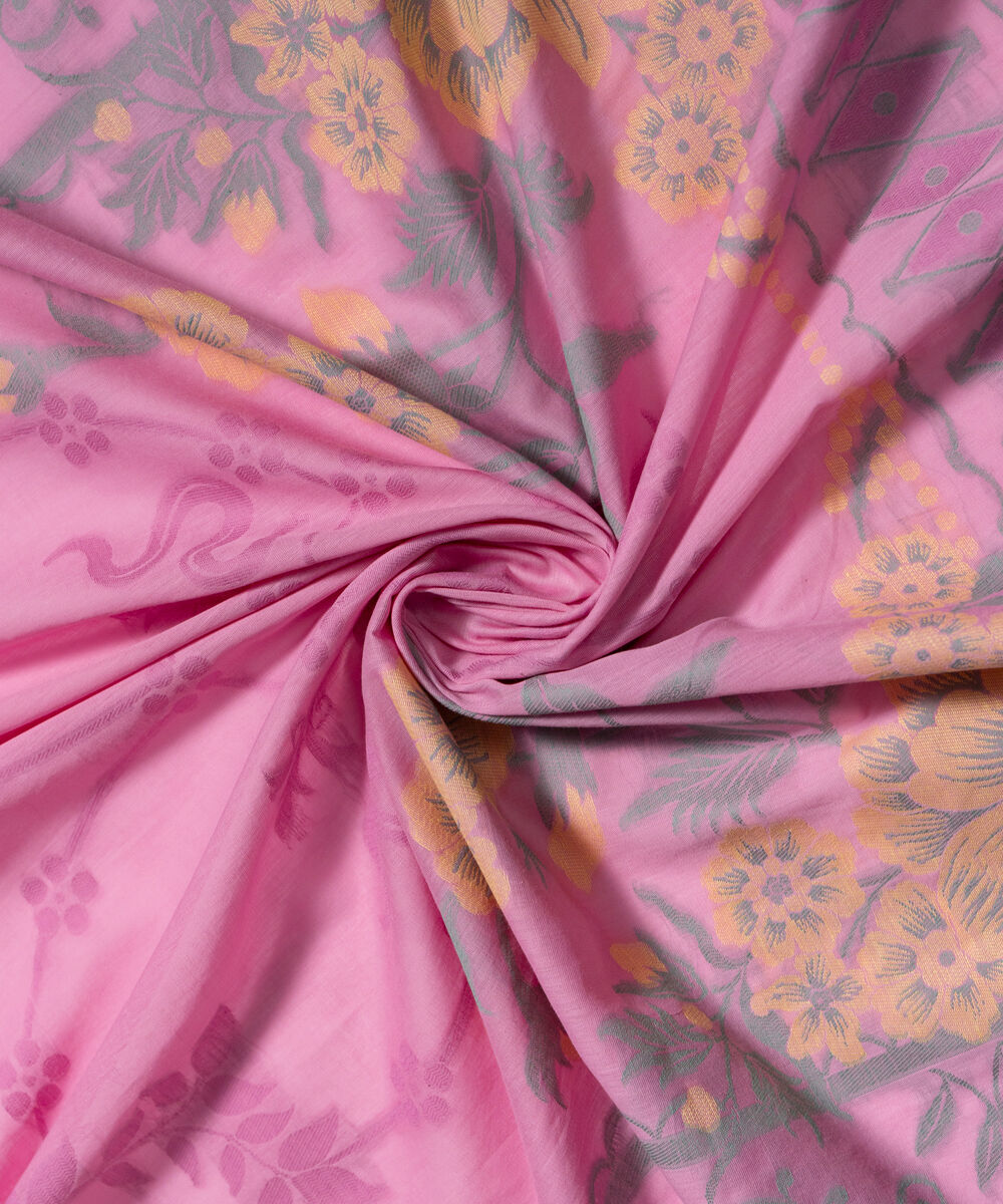 Printed Jacquard Dupatta — Sapphire view 3