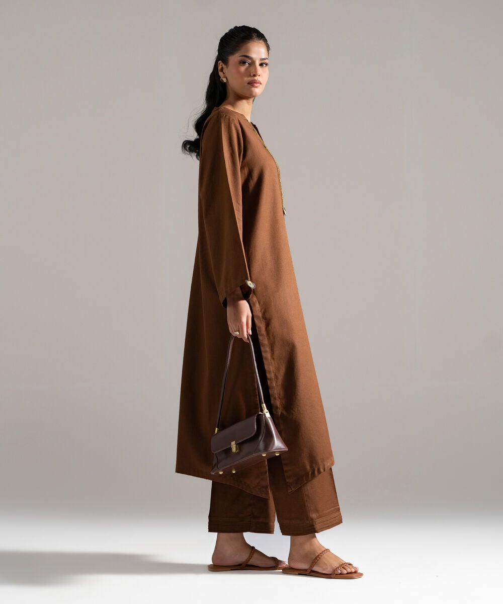 2 Piece - Solid Cotton Linen Suit โ Sapphire view 3