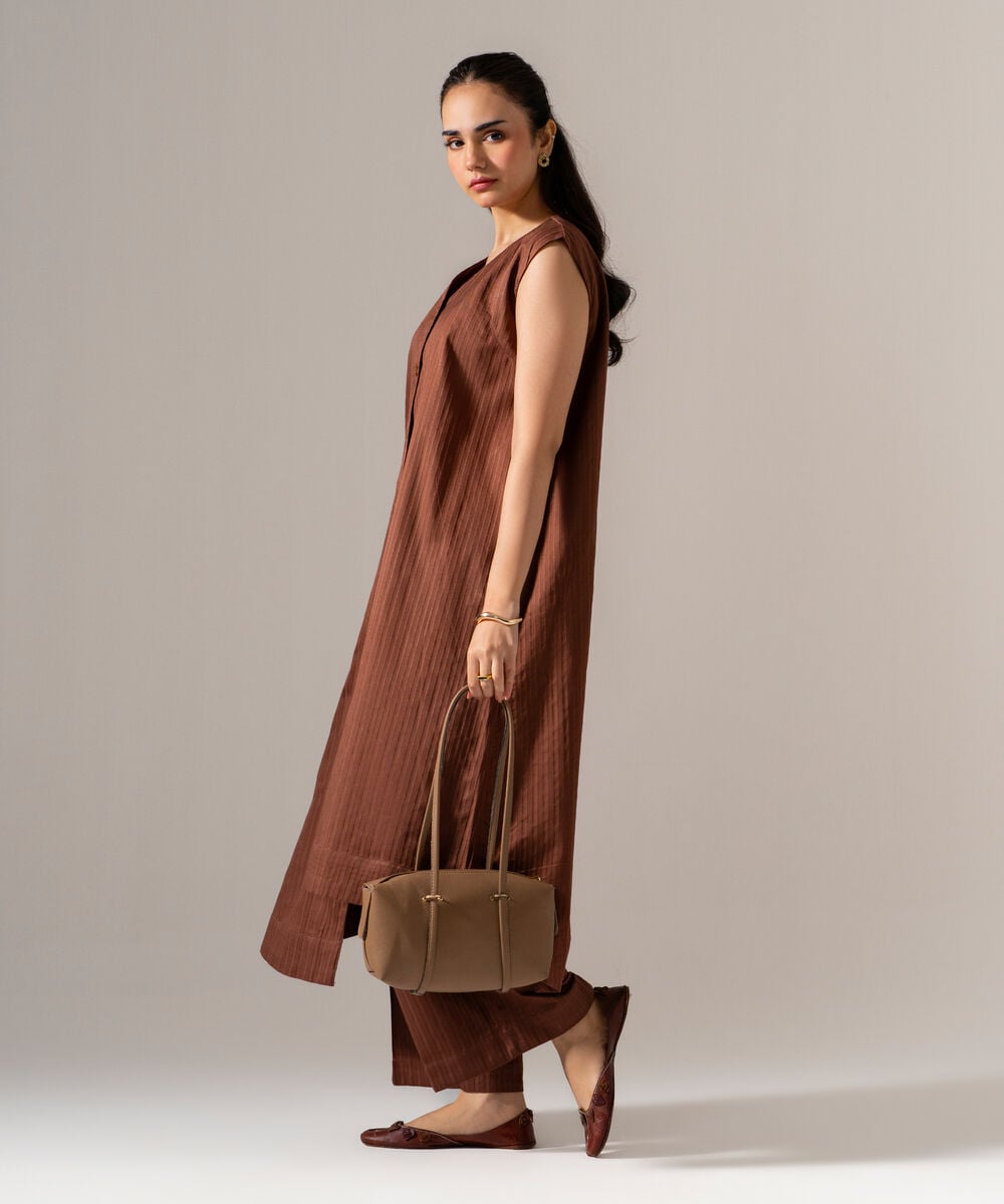 2 Piece - Solid Dobby Suit — Sapphire view 3