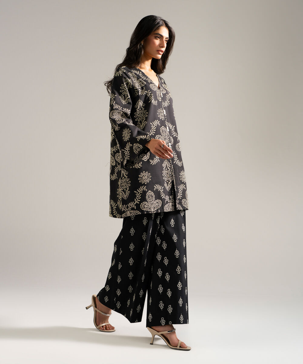 2 Piece - Printed Lawn Suit โ Sapphire view 3