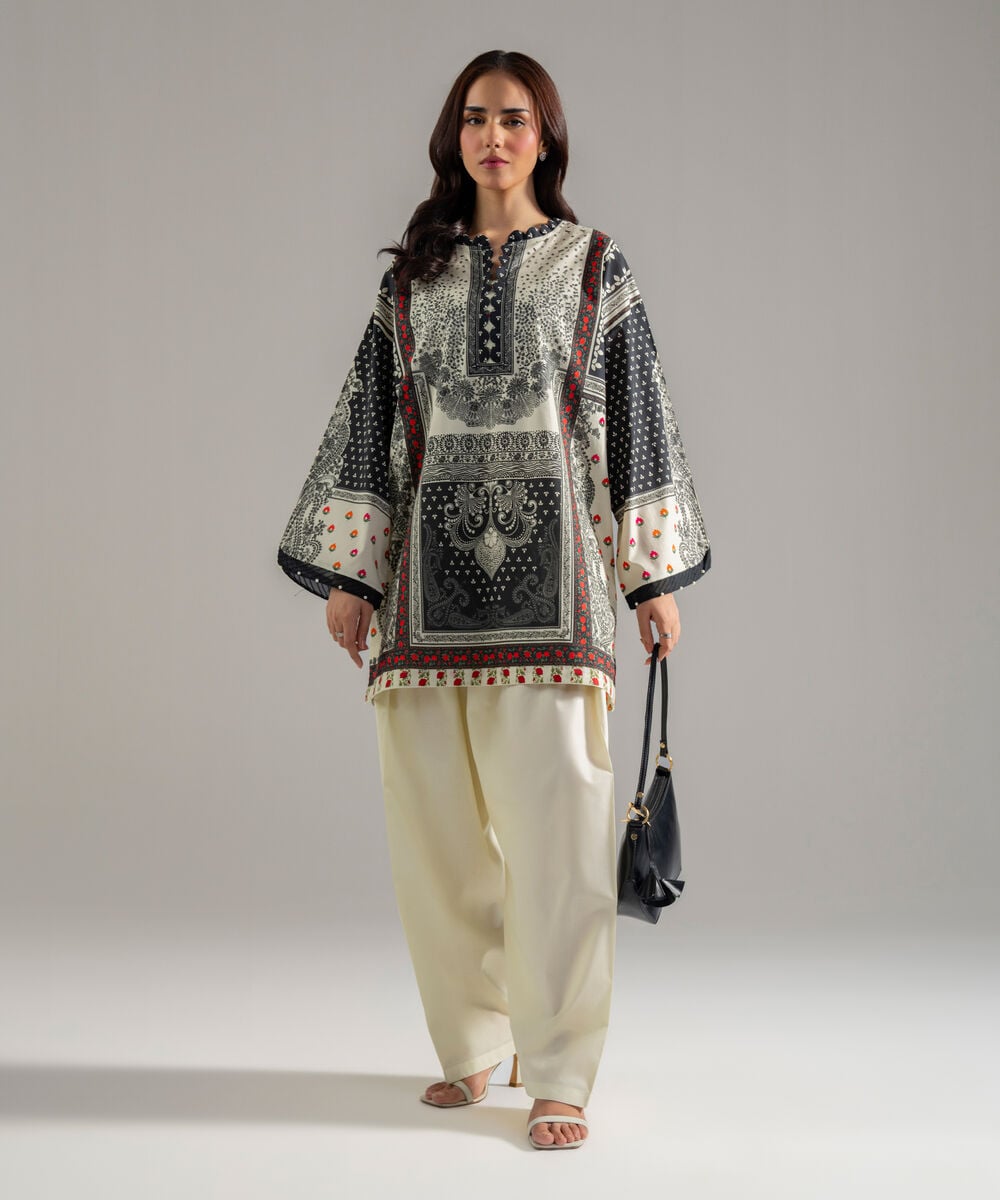 2 Piece - Printed Lawn Suit — Sapphire