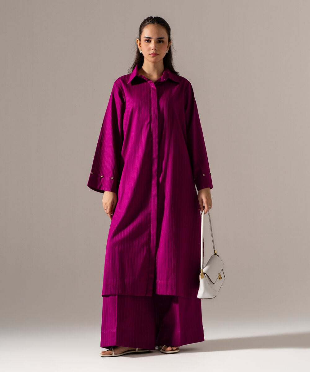 2 Piece - Solid Dobby Suit — Sapphire