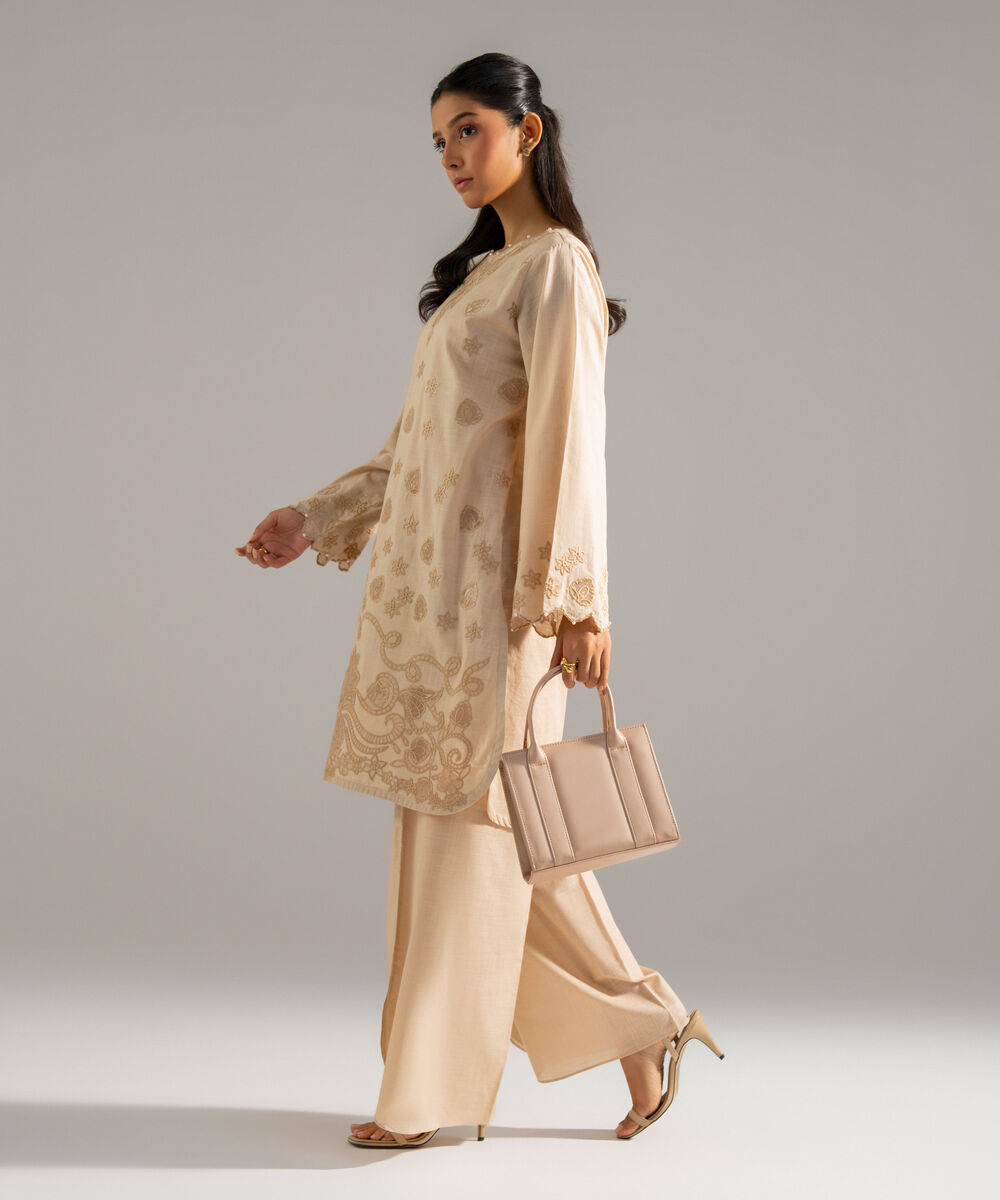 2 Piece - Embroidered Crosshatch Suit โ Sapphire view 3