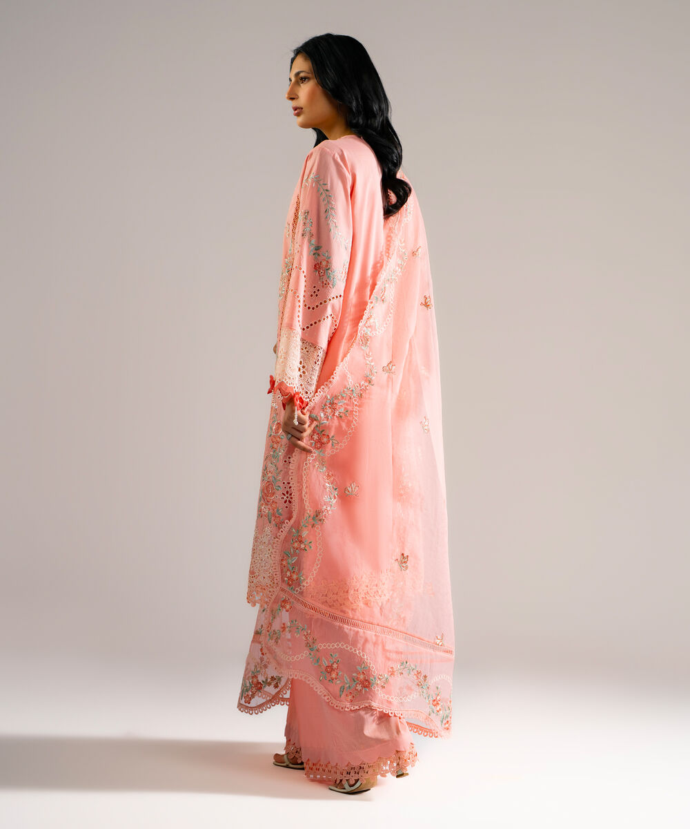 3 Piece - Embroidered Crosshatch Suit โ Sapphire view 3