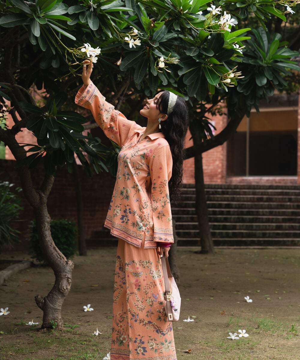 2 Piece - Printed Seersucker Suit — Sapphire view 3